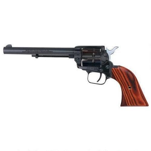 Heritage Rough Rider Revolver .22 LR and .22 WMR 6.5" Barrel Alloy Blue Cocobolo Grips 9 Round Fixed Sights
