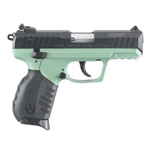 Ruger 03625 SR22 Pistol Turquoise Titanium Cerakote Polymer .22LR 10Rds