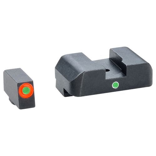 AmeriGlo GL203 i-Dot Night Sight Fits Glock 20/21 Tritium Green w/Orange Outline Front Tritium Green w/White Outline Rear