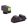 AmeriGlo GL305 i-Dot Night Sight Fits Glock 42/43 Tritium Green w/Lime Outline Front Steel Green Rear Black