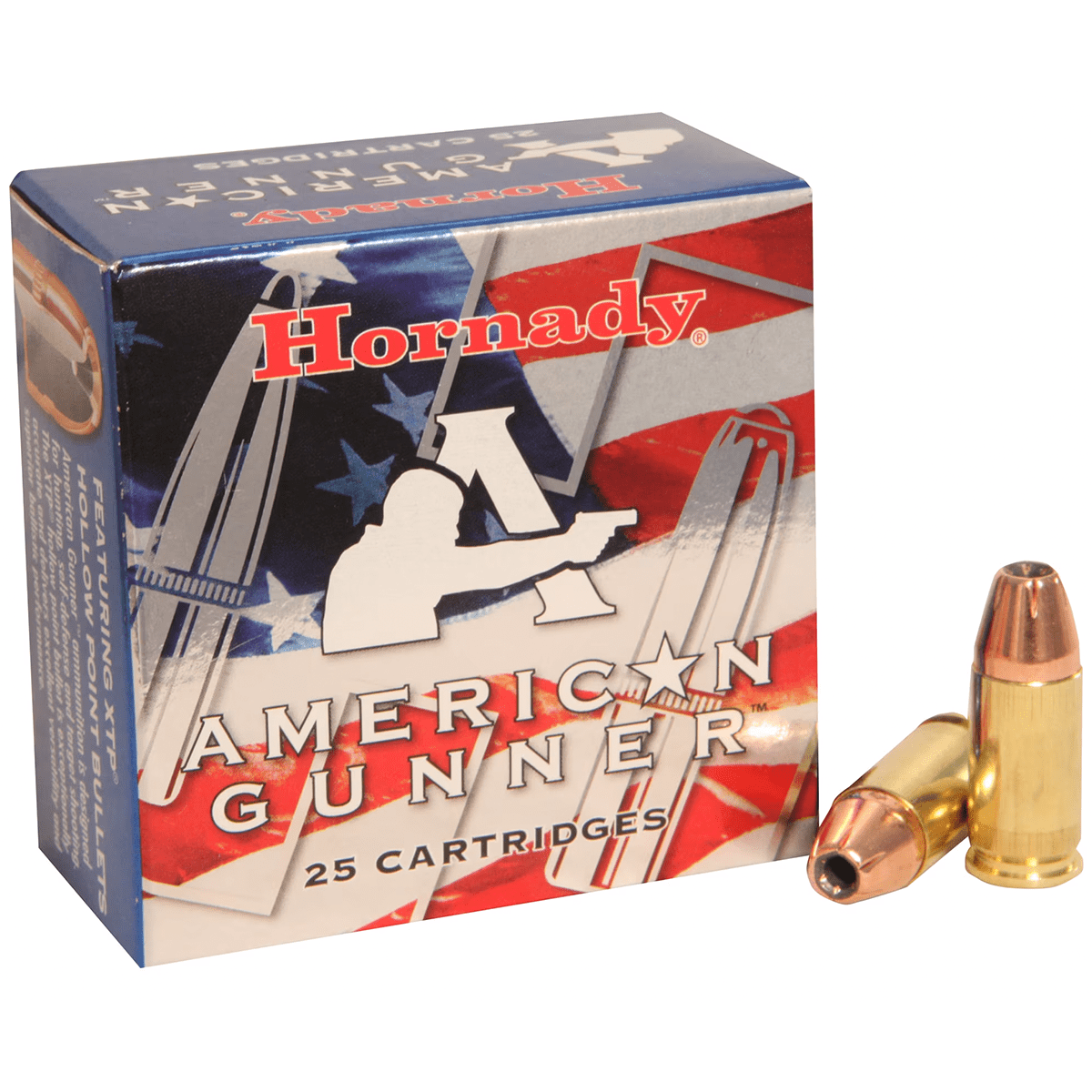 Hornady American Gunner 9mm 124 Grain +P XTP Hollowpoint 25 Round Box