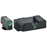 AmeriGlo GL101 i-Dot Night Sight Fits Glock 17/19 Tritium Green w/White Outline Front Tritium Green Rear