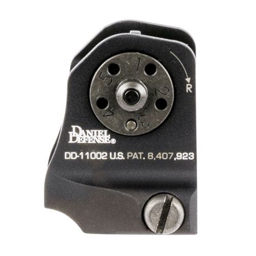 Daniel Defense 1906411002 Rock and Lock A1.5 Fixed Rear Sight AR-Platform Aluminum Black Hardcoat Anodized