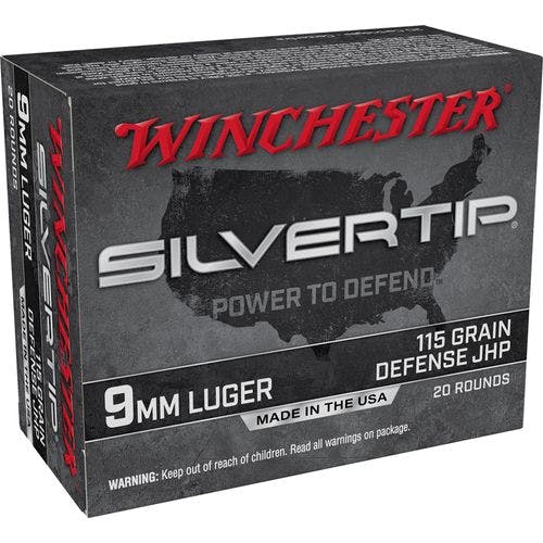 Winchester Ammo W9MMST Super-X  9mm Luger 115 gr Silvertip Hollow Point 20 Bx