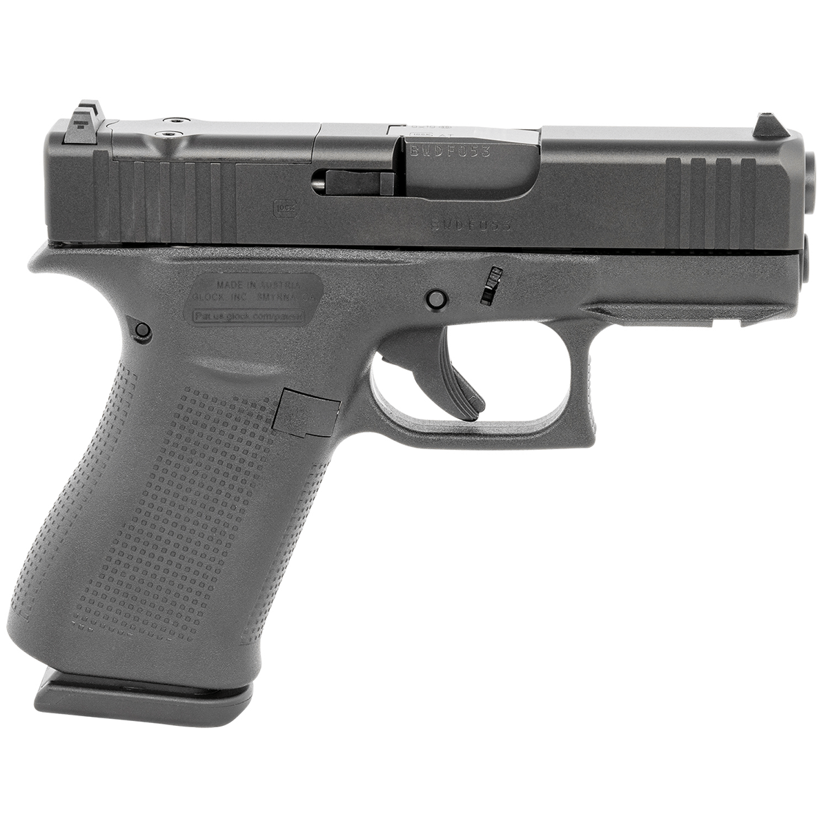 Glock 43X MOS w/ Front Rail 9mm 3.41" Barrel 10+1