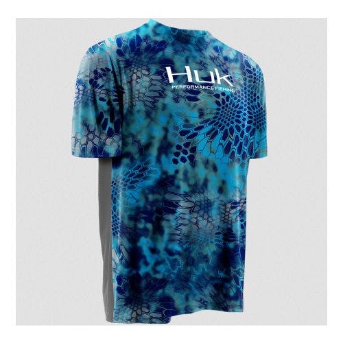 Huk Men's Kryptek ICON Pontus Short Sleeve Shirt - Size Medium