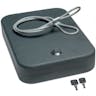SnapSafe Lock Box with Cable 2 Keys X-Large Black Steel