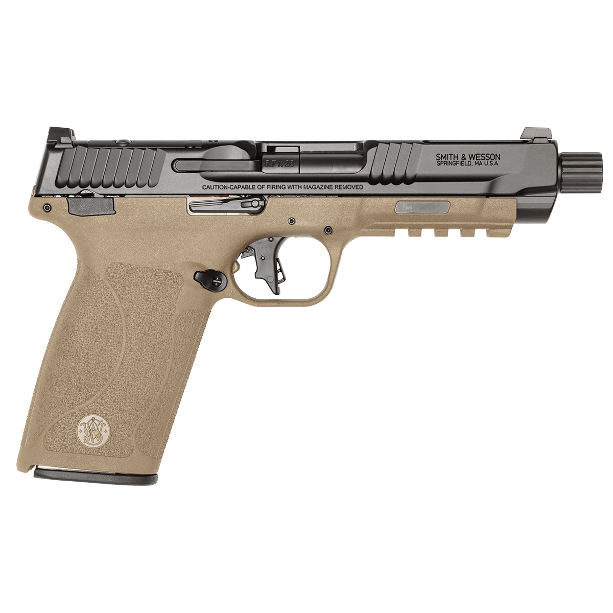 Smith & Wesson 14078 M&P 5.7 5.7x28mm Optic Ready Pistol FDE UPC 022188895988