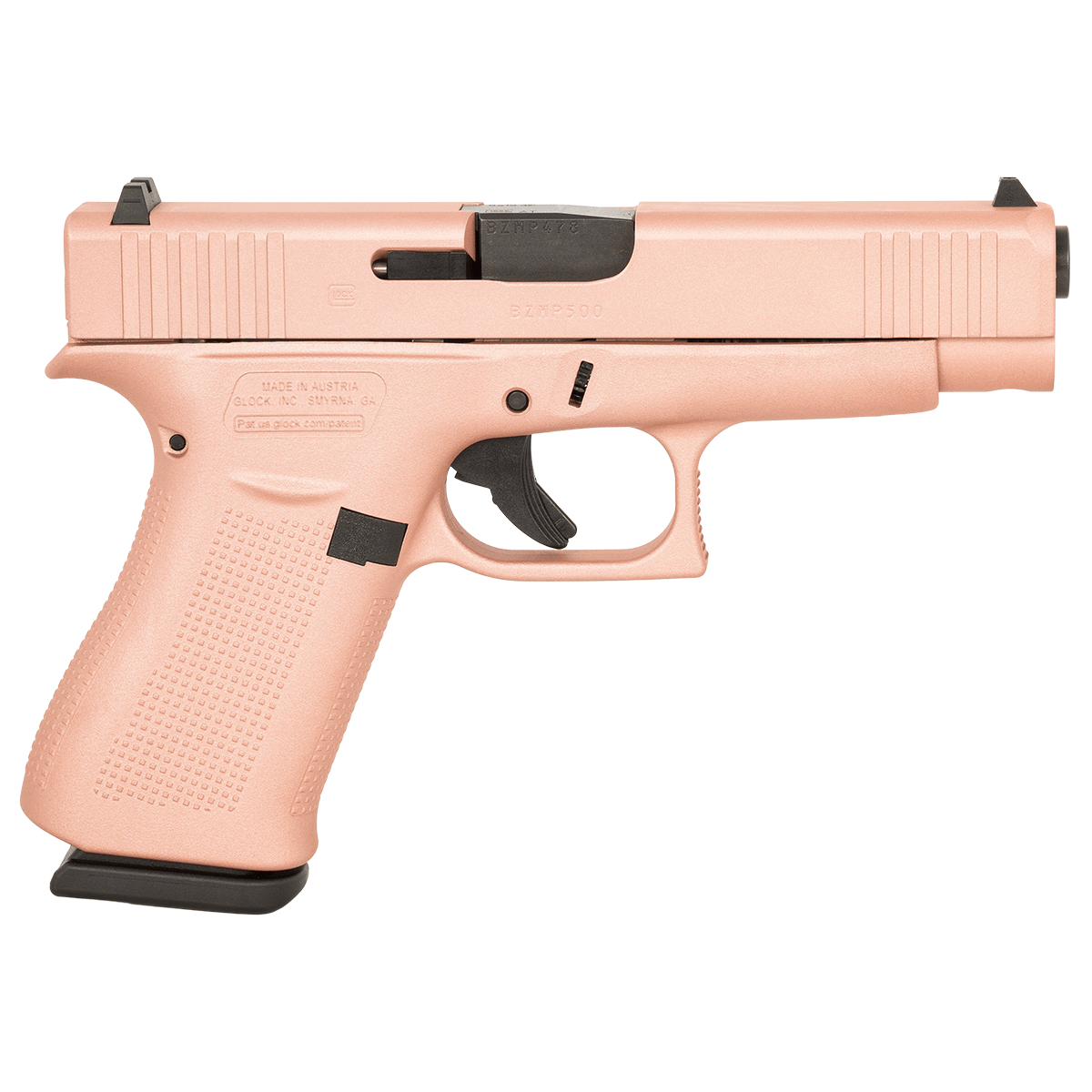 Glock G48 Compact Slim 9mm Semi-Automatic Pistol Rose Gold