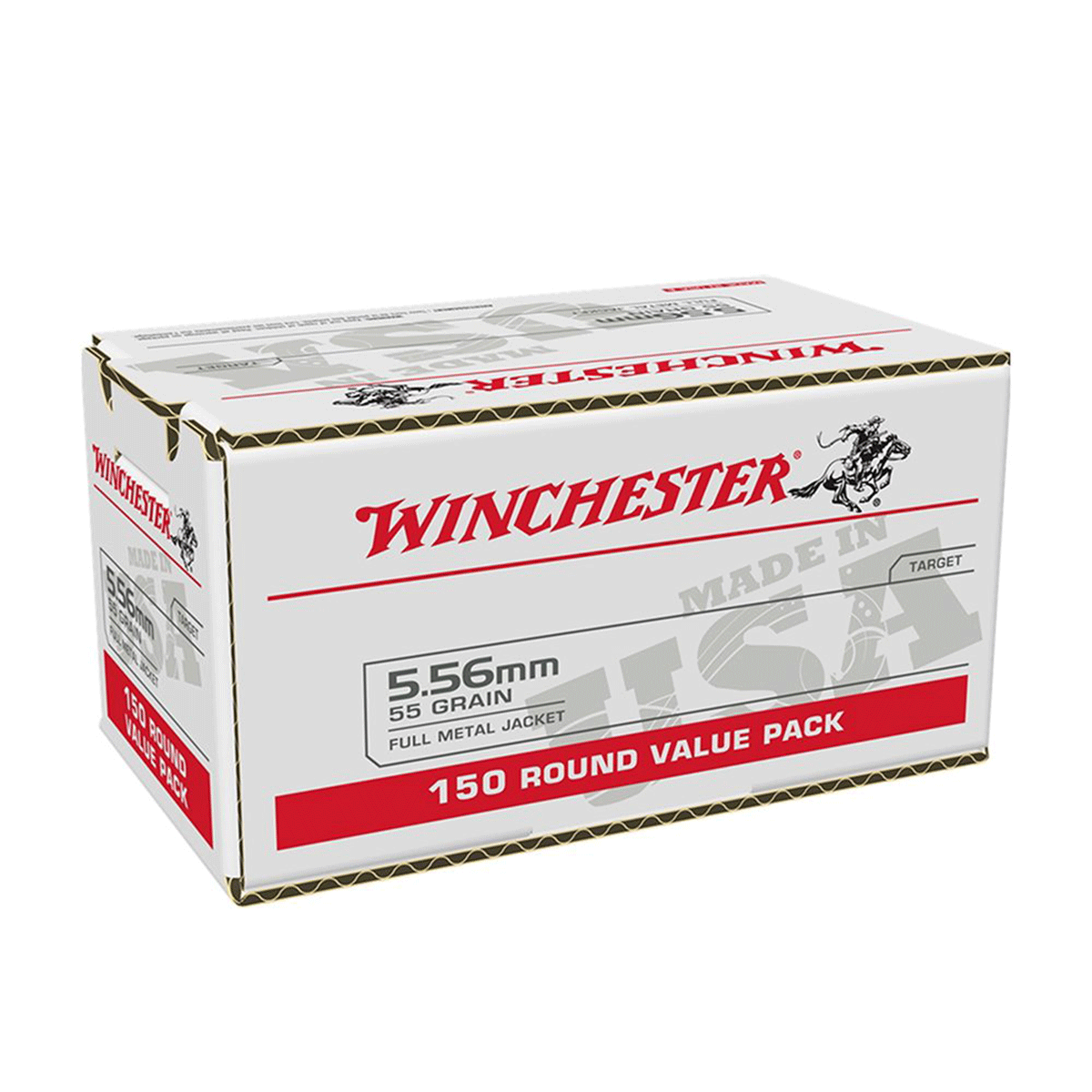 Winchester Ammo WM193150 USA 5.56x45mm NATO 55 gr Full Metal Jacket 150 Per Bx