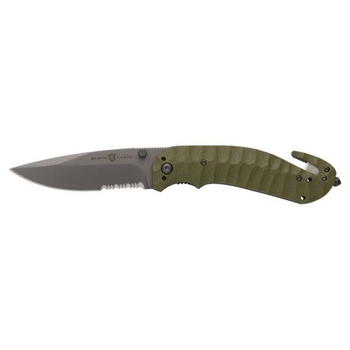 Browning Black Label Duration Knife with Seat Belt Cutter and Glass Break, Olive
