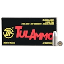 TulAmmo 9mm Luger steel case 115gr FMJ