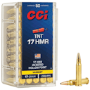 CCI 0053 TNT 17 HMR 17 gr Jacketed Hollow Point 50 Per Box/ 40 Case