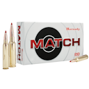 Hornady Match 223 Rem 75 gr Hollow Point Boat-Tail Match HPBTM Rifle Ammo